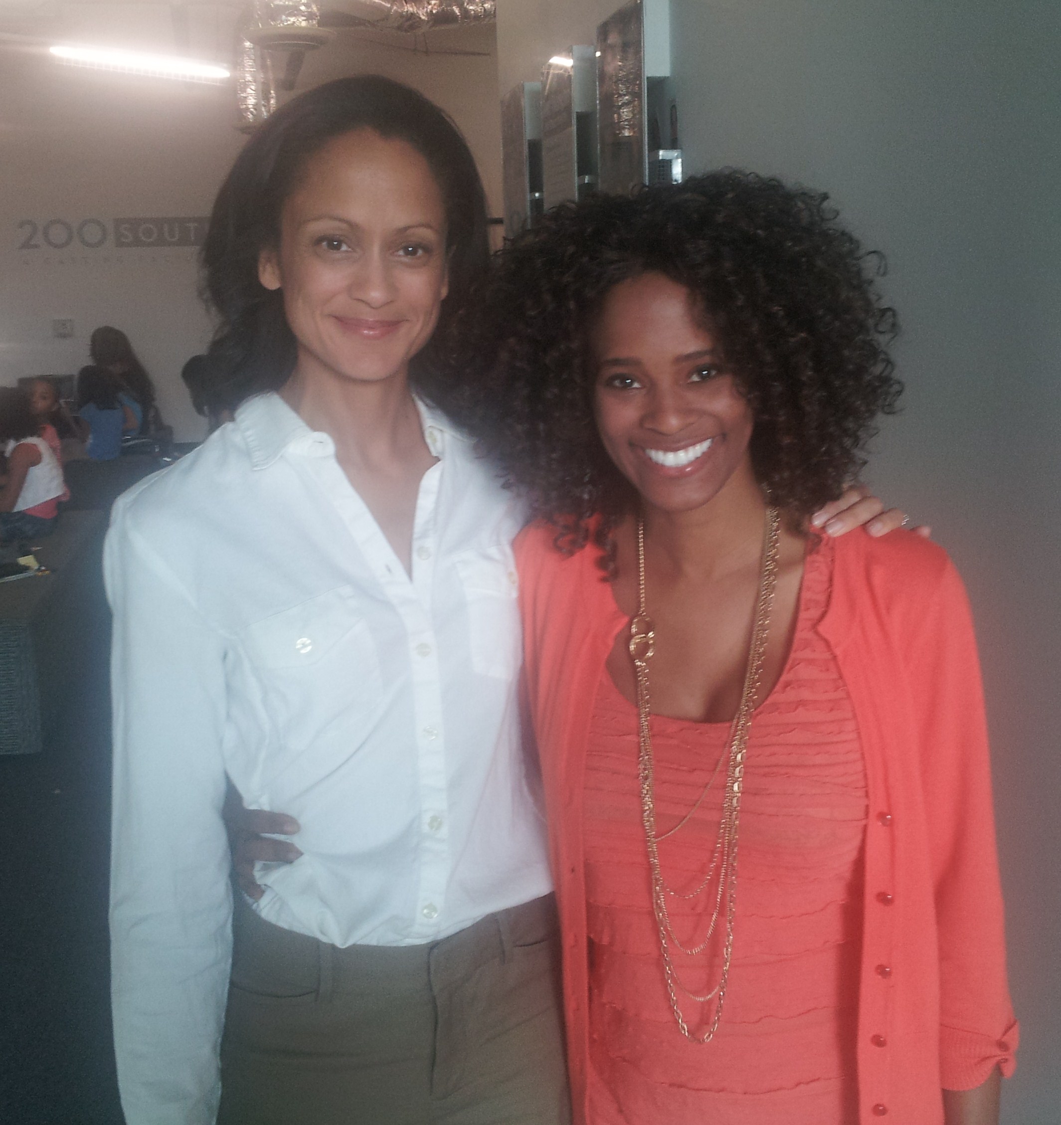 Actress Germany Kent, with Veteran Actress Anne-Marie Johnson, the former First Vice President of the Screen Actor's Guild {SAG}