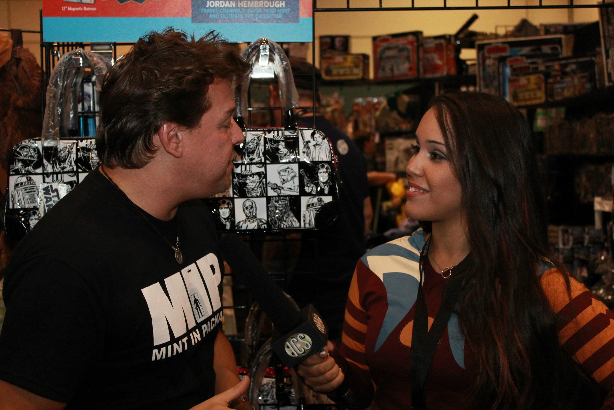 On location with Indie Cinema Showcase interviewing Travel Channel's Toy Hunter Jordan Hembrough at StarWars Celebration 6