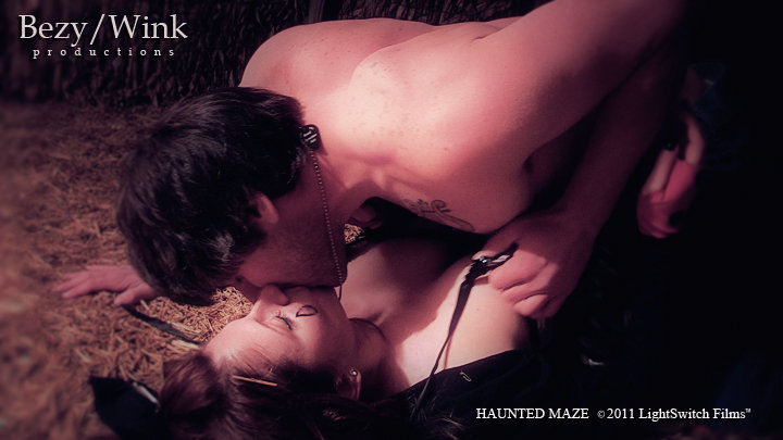 Susan Engel and Evan Scott in Haunted Maze (2013)