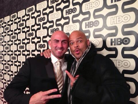 Aaron Williamson & Anthony Hemingway at the 2013 Golden Globes.