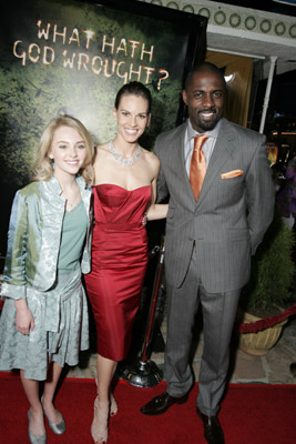 Hilary Swank, Idris Elba and AnnaSophia Robb at event of The Reaping (2007)