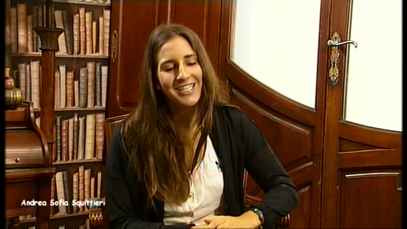 Sofia Squittieri in TV Interview. Cafe con...