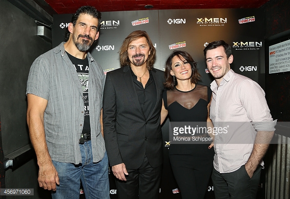 The Strain's Robert Maillet, Robin Atkin Downes, Natalie Brown and Jim Watson attend the 'X-Men: Days Of Future Past' Home Entertainment Release Party at Marquee on October 9, 2014 in New York City. (Photo by Monica Schipper/Getty Images)