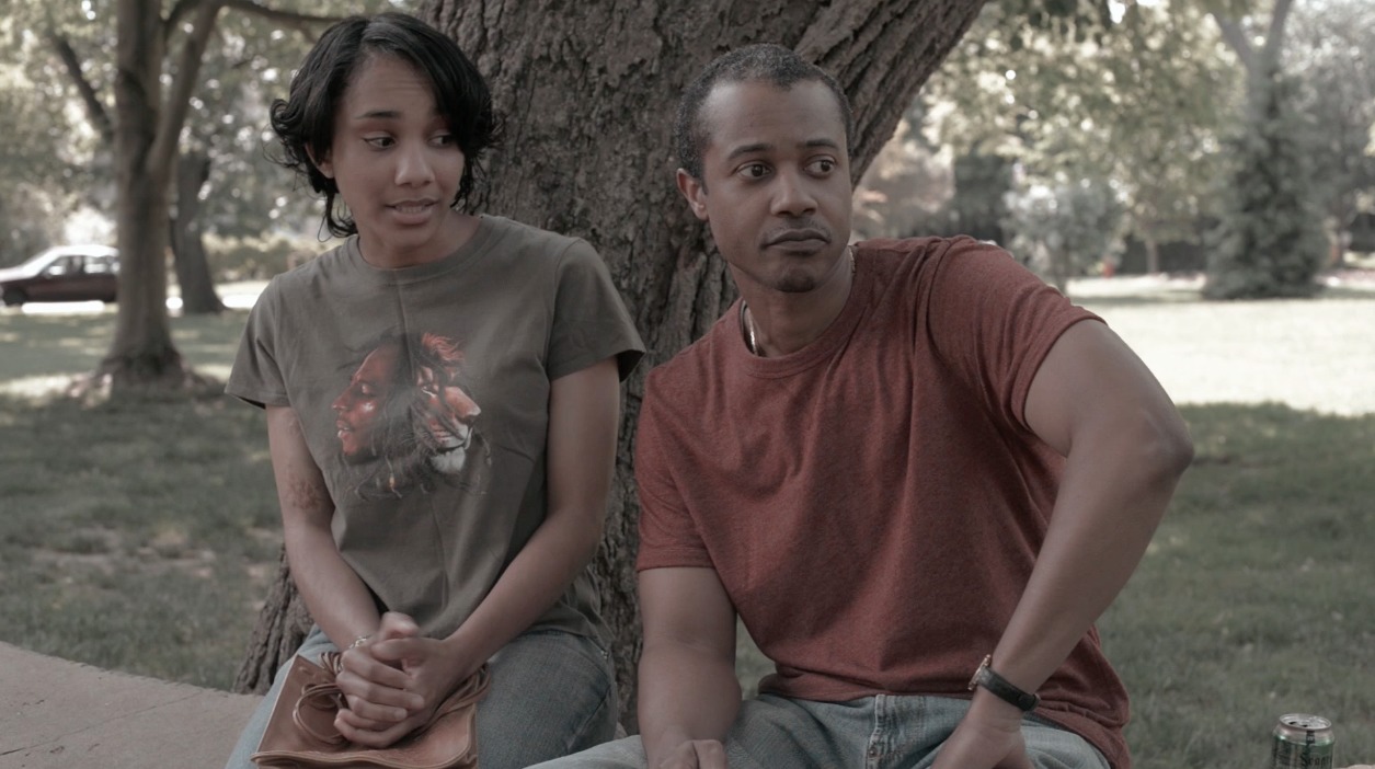 Still of Yakima Rich (l) and Daron Stewart in Sonnet To Sister