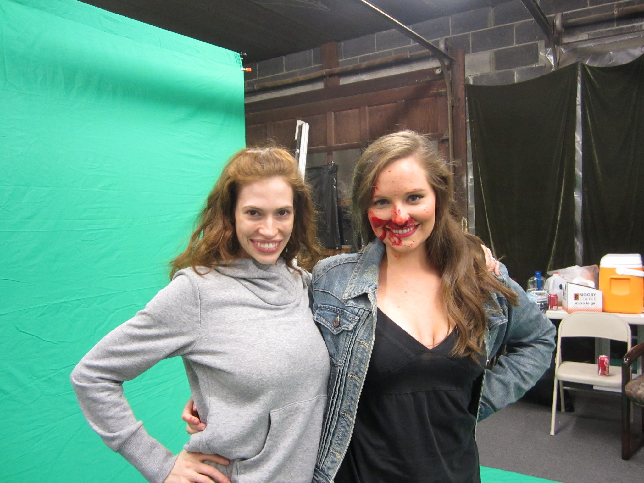 On set for TICKET TO THE CIRCUS, 2011. Makeup by Andrea Syron Passera.