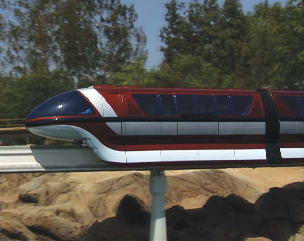 Learn about the Disneyland Resort Monorail and the transportation plan that was stopped in the 1950's.