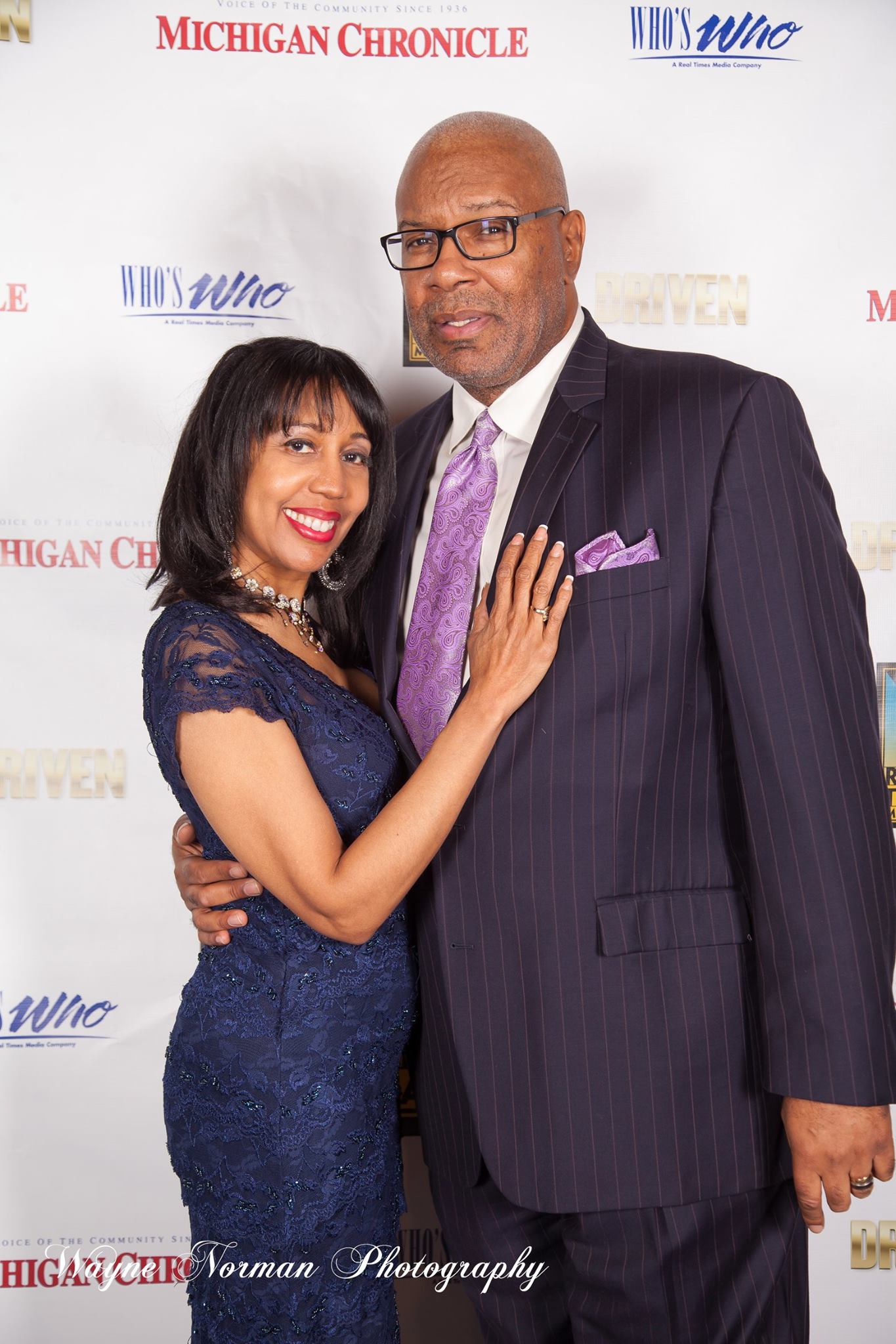 Grover and Karen McCants at NAIAS Driven Event in Detroit, Michigan January 14, 2015 at Garden Theater