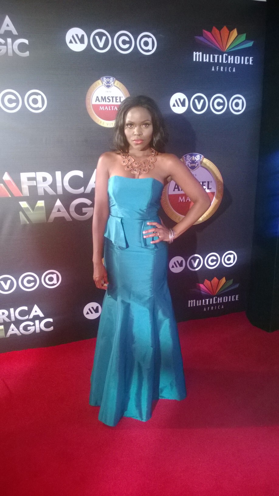 On the red carpet AMVCA 2015 in Lagos