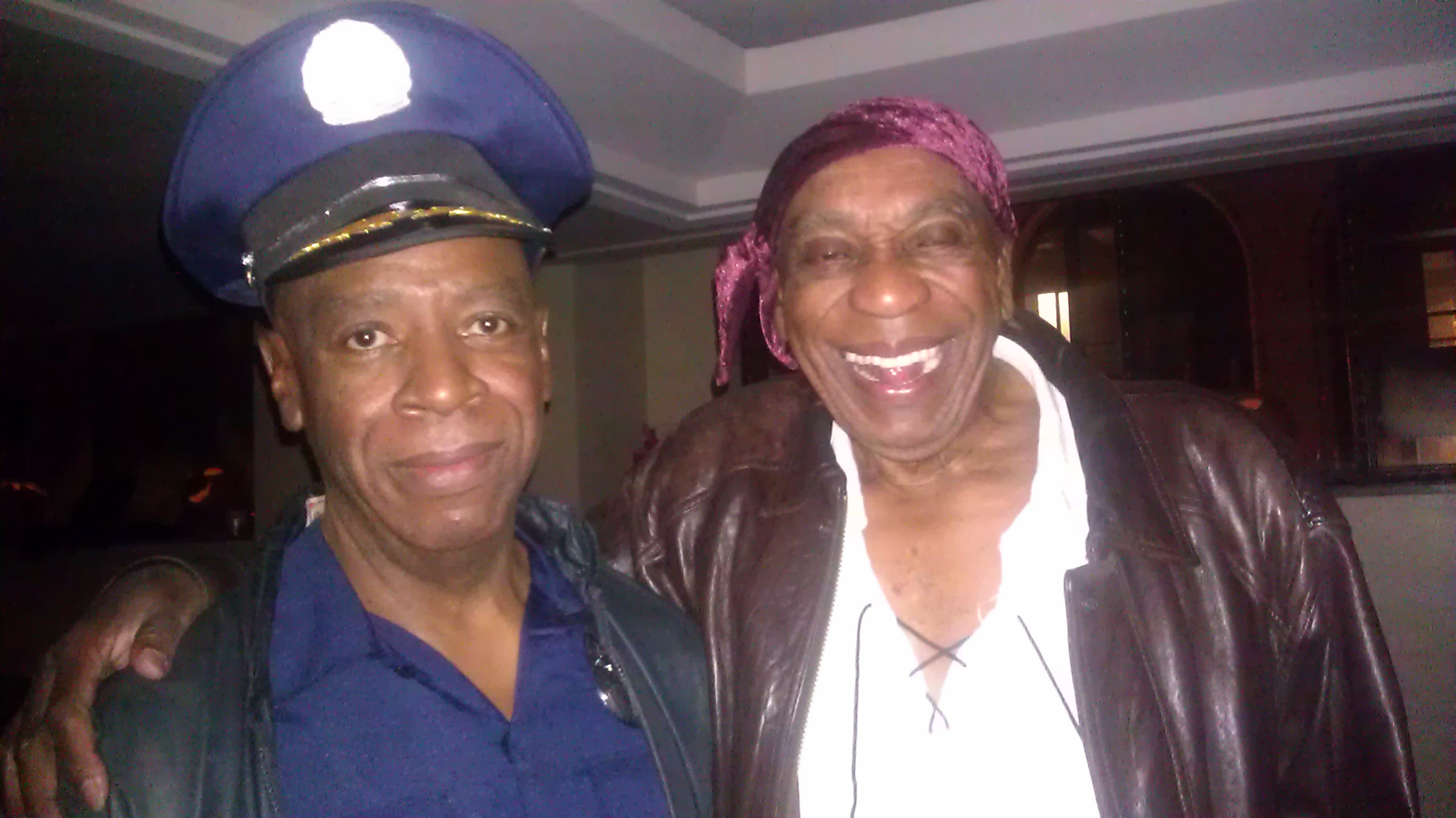 Actor Bill Cobbs and myself at the KNB Halloween Party in 2011. I was Bill Cobbs stand-in and photo double on the movie 