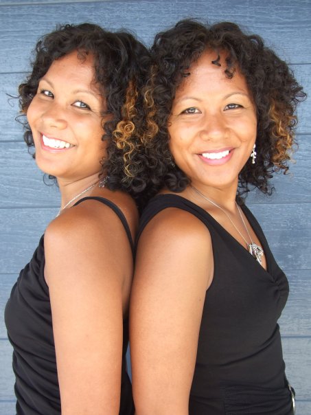 The Thomas Twins. Tennille Thomas on the left. Lara Thomas on the right.