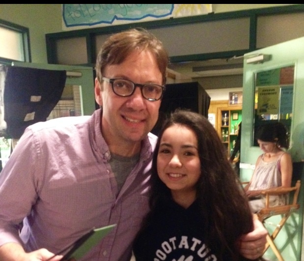 Laura Krystine with Big Time Rush Creator and 100 Things To Do Before High School Creater, Scott Fellows