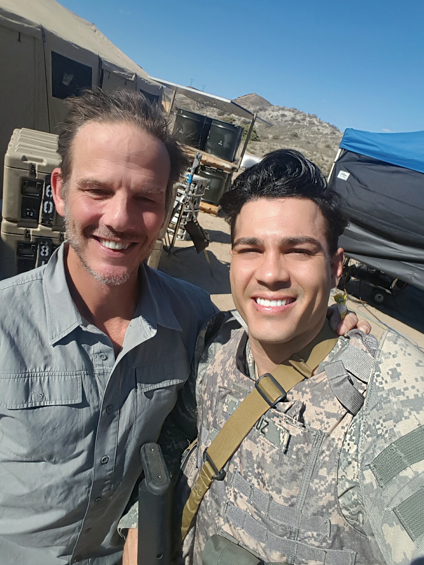 Peter Berg and Ray Diaz Working to be all they can be.