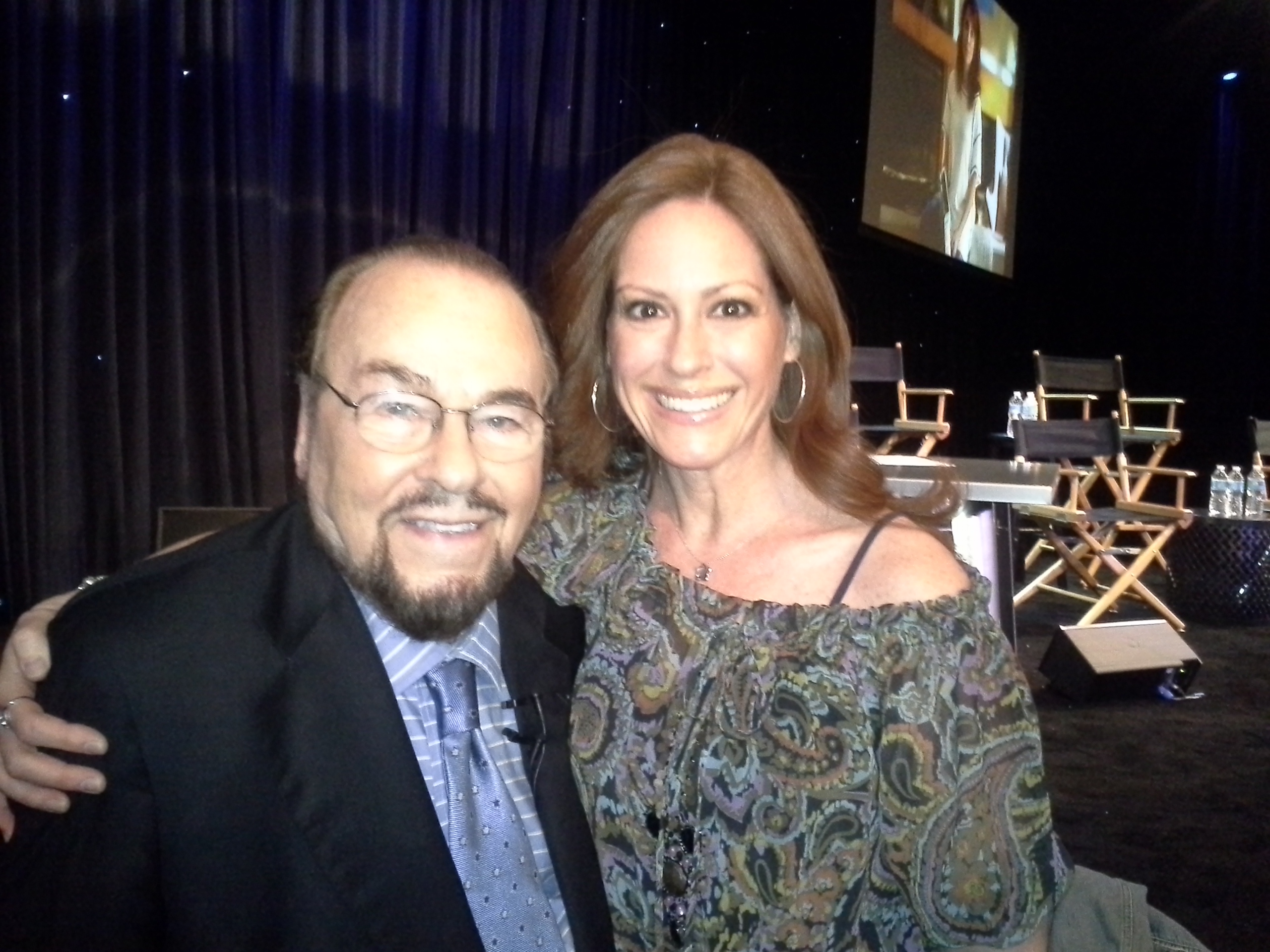 At a taping of Inside the Actors Studio with the wonderful James Lipton.