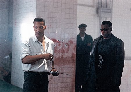 Jeff Ward with Wesley Snipes on the set of 