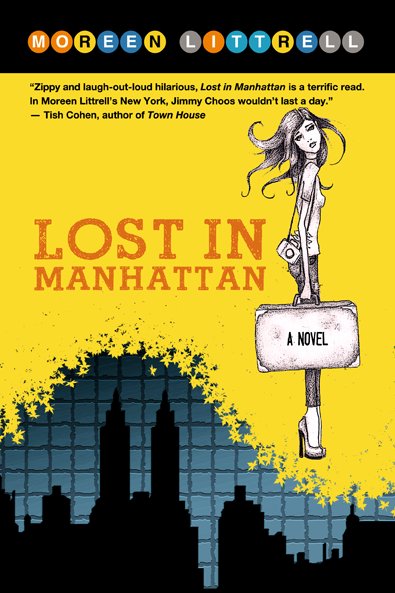 Book cover to LOST IN MANHATTAN, a novel by Moreen Littrell (released Dec 2011 on Amazon)