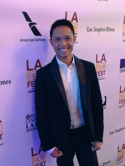 Adrian Voo attends the 2013 Los Angeles Film Fest filmmaker lounge at L.A. Live.