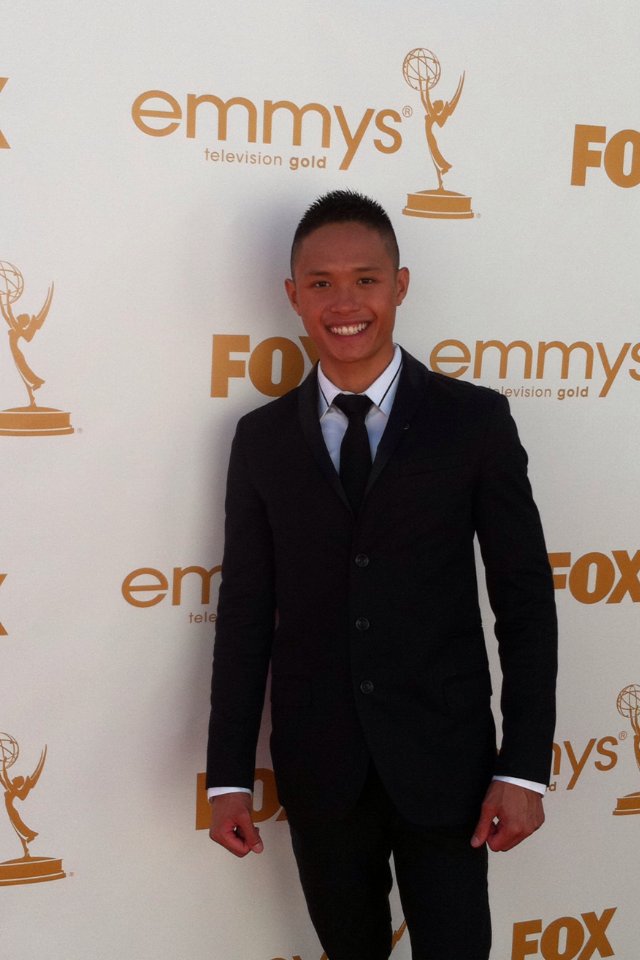 LOS ANGELES, CA - Adrian Voo attends the 63rd Primetime Emmy Awards.