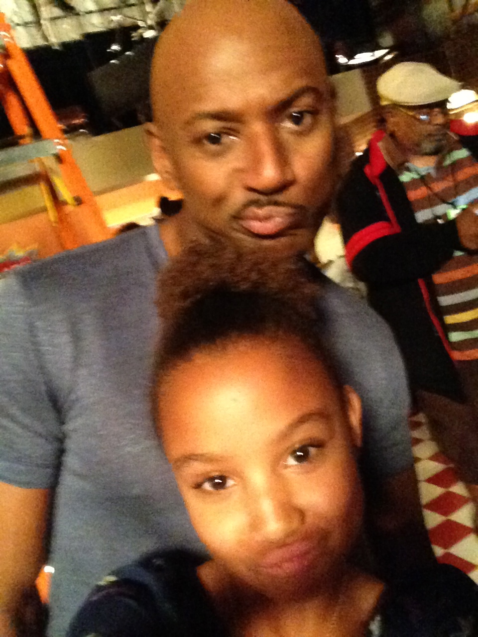 With Romany Malco on set of Keep it Together