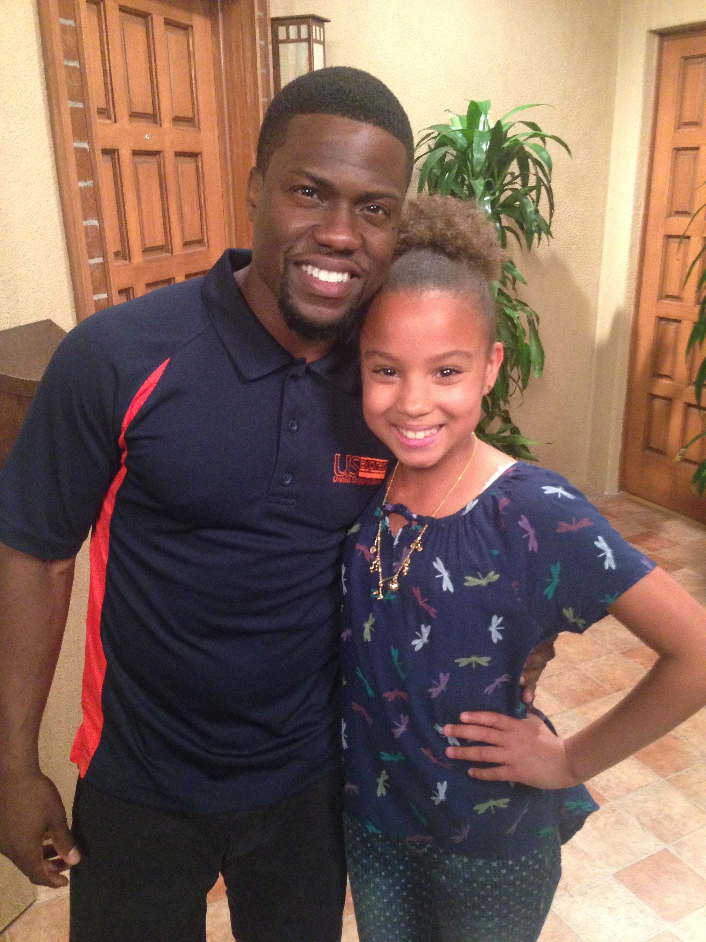 With Kevin Hart on set of Keep it Together
