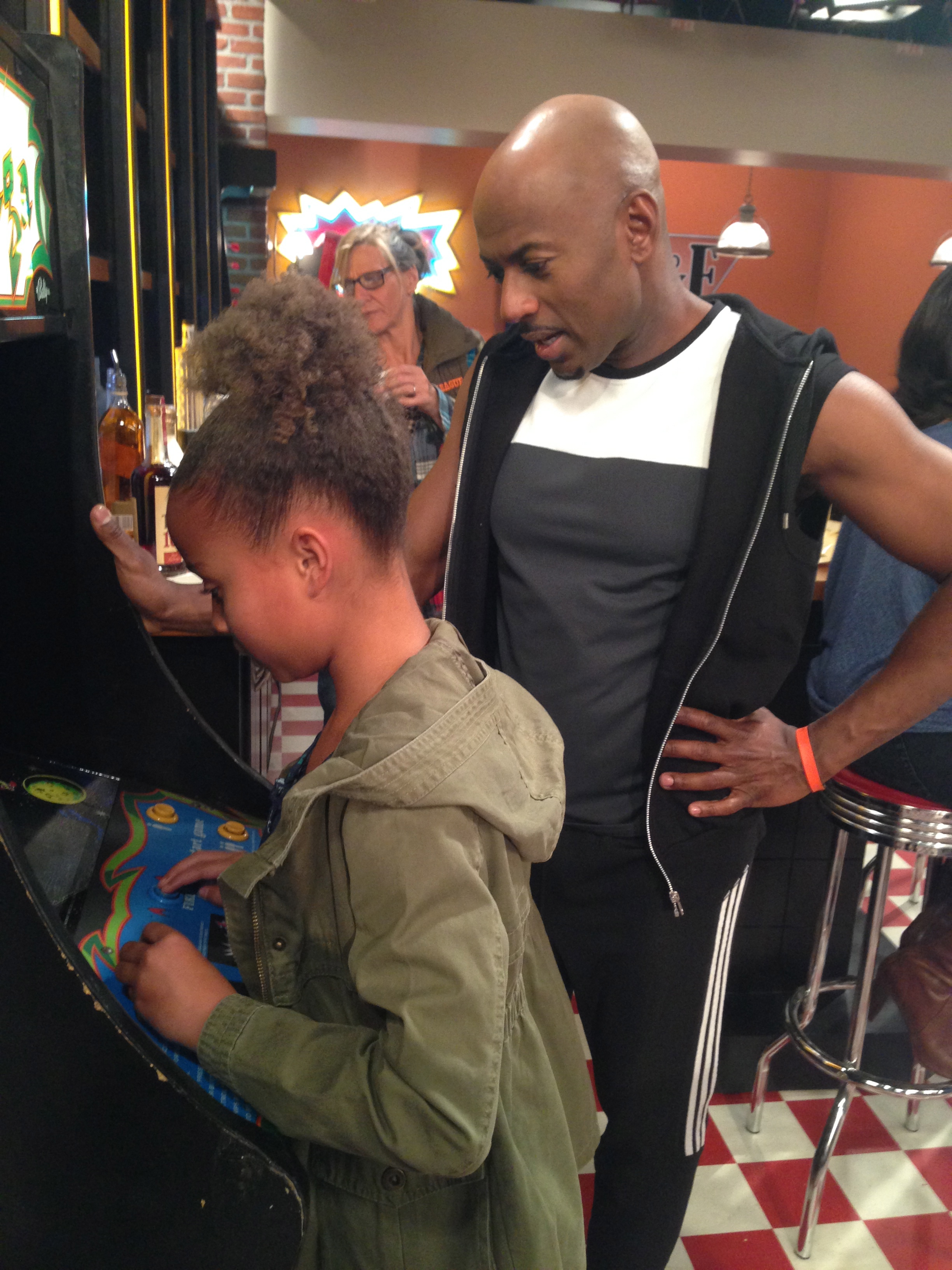 Spending quality time with Romany Malco on set of Keep it Together