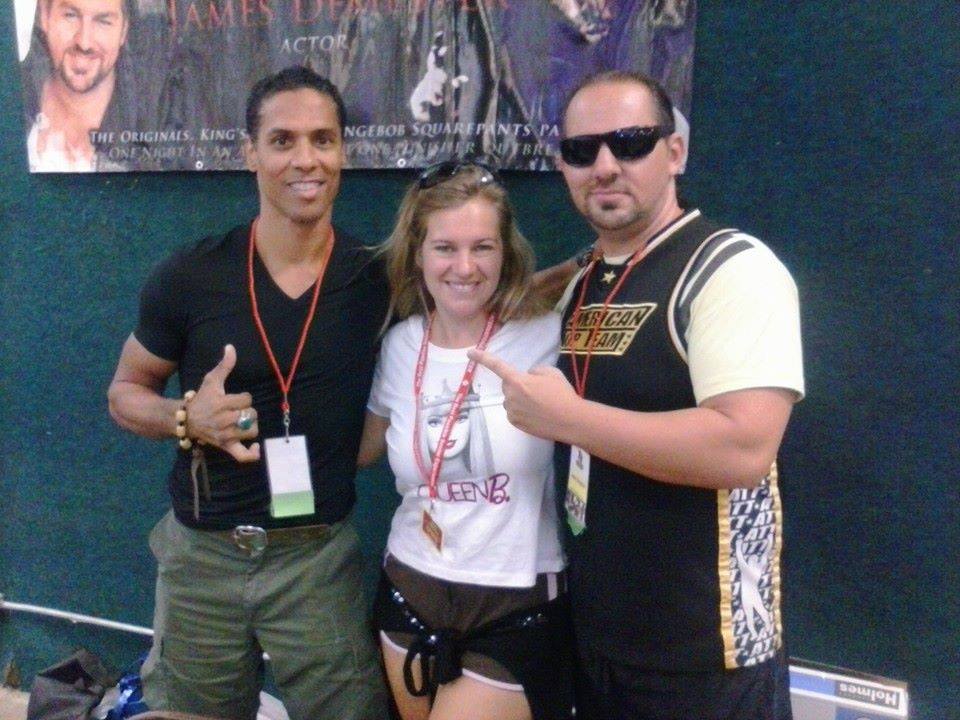 was honored to have the awesome Taimak come by my booth and pose ..great man