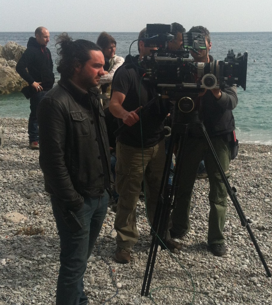 Davide Armogida sul set