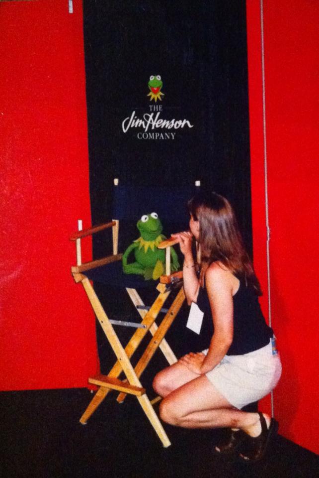 A confab with Kermit the Frog while working at The Jim Henson Company.