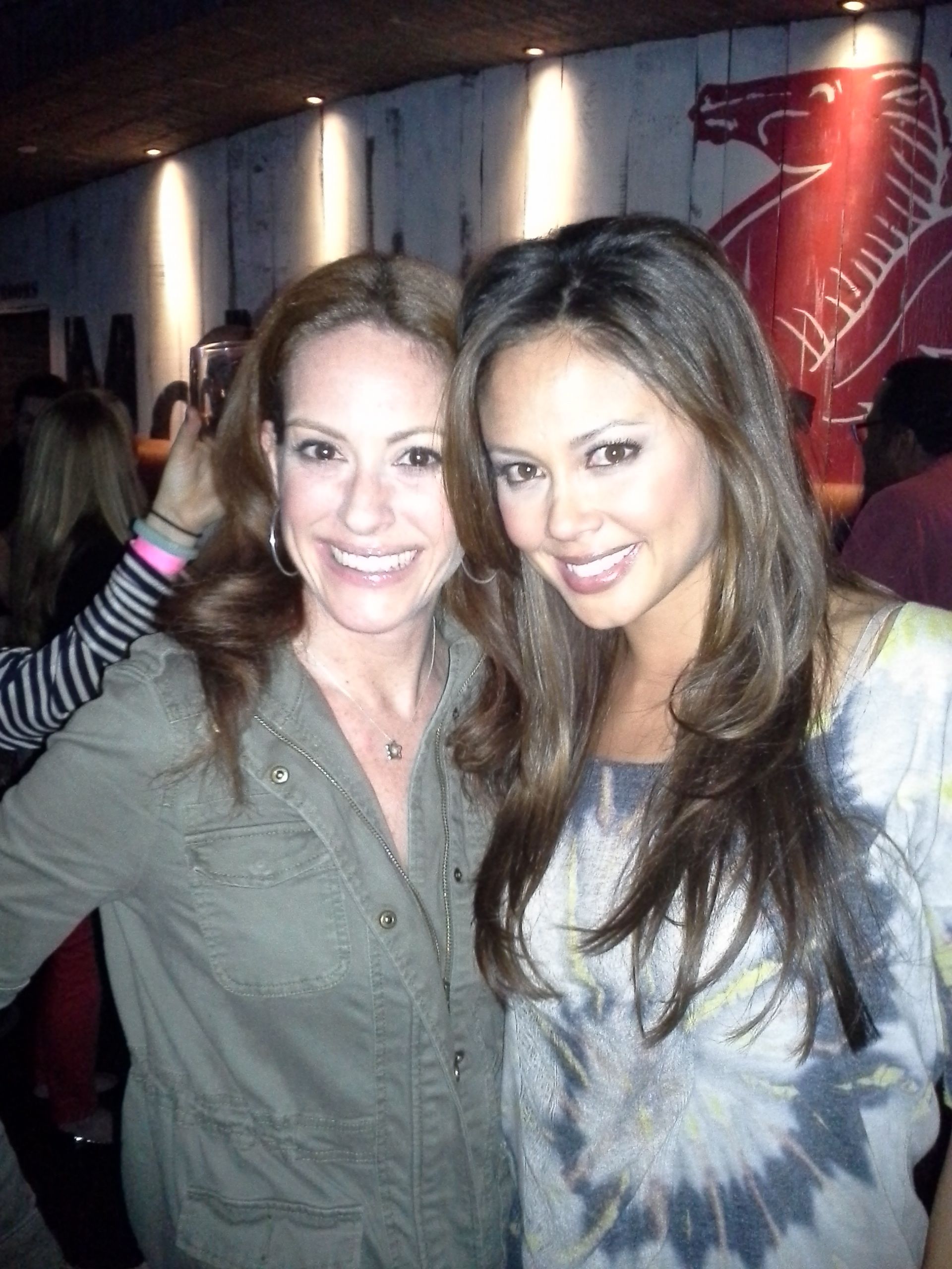 With Vanessa Lachey on set of DADS