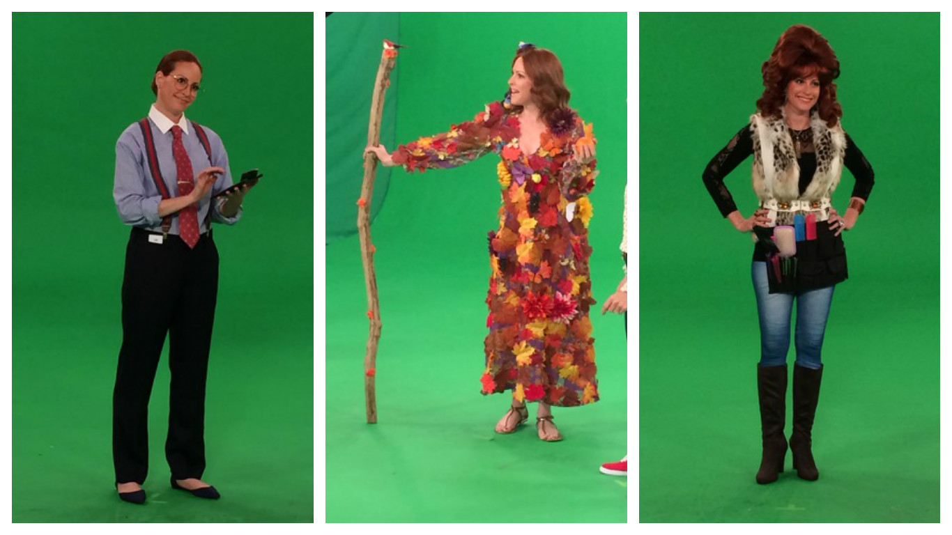 The many faces of Green Screen at Siren Studios.