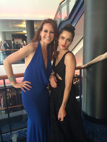 With Amanda Peet at The EMMY's