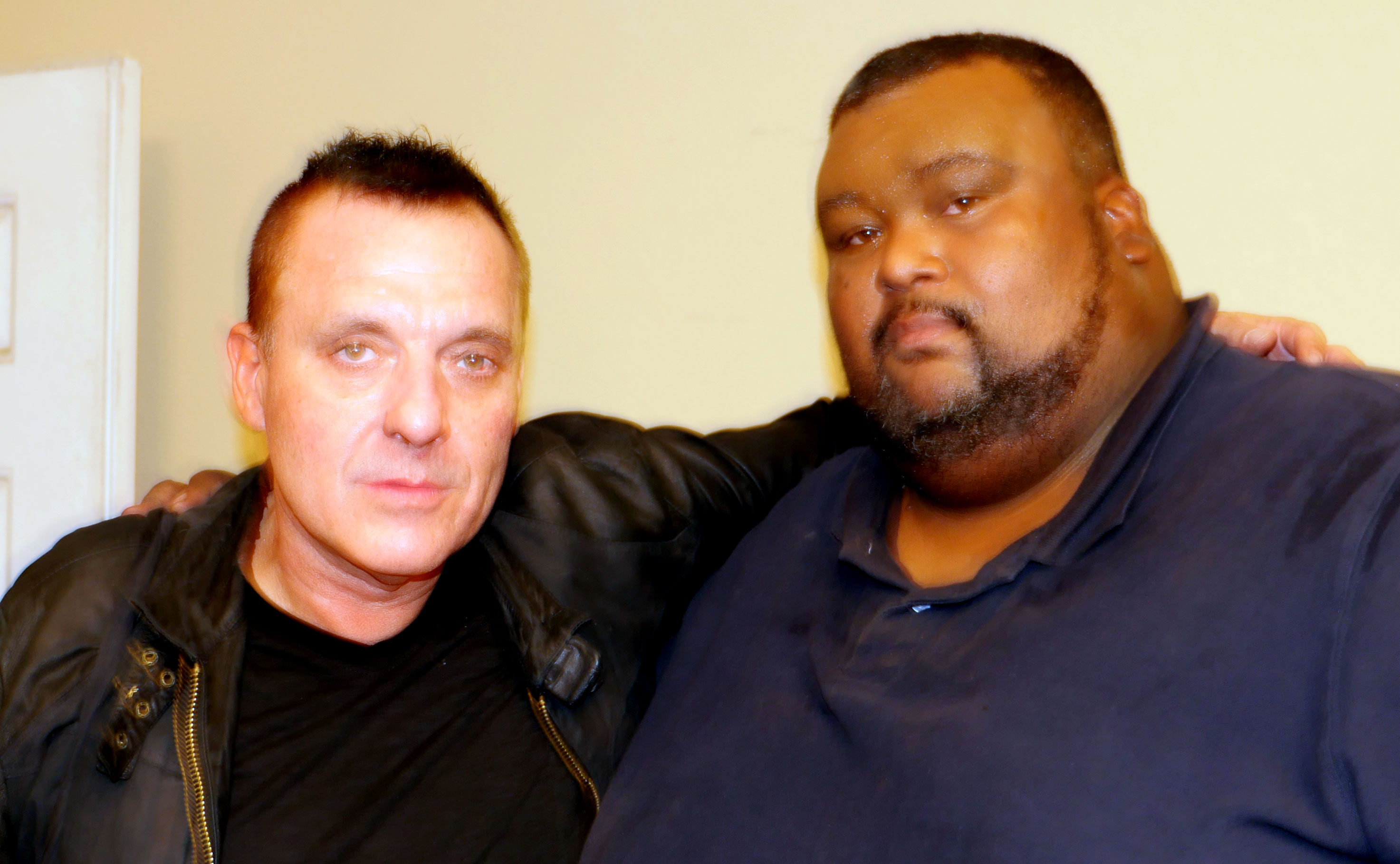 Tom Sizemore on the set of Fair Chase and Myself.