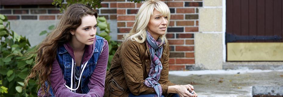 Still of Amy Forsyth and Debbie Gibson in The Music In Me (2015)