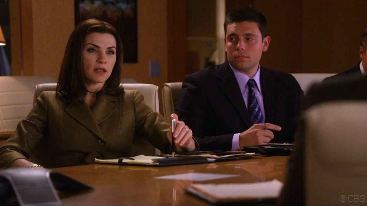 Still of Julianna Margulies and Michael Mingoia in The Good Wife.