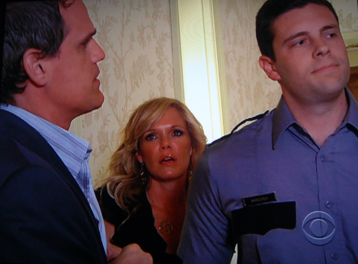 Still of Michael Mingoia, Maura West,and Michael Park in As The World Turns.