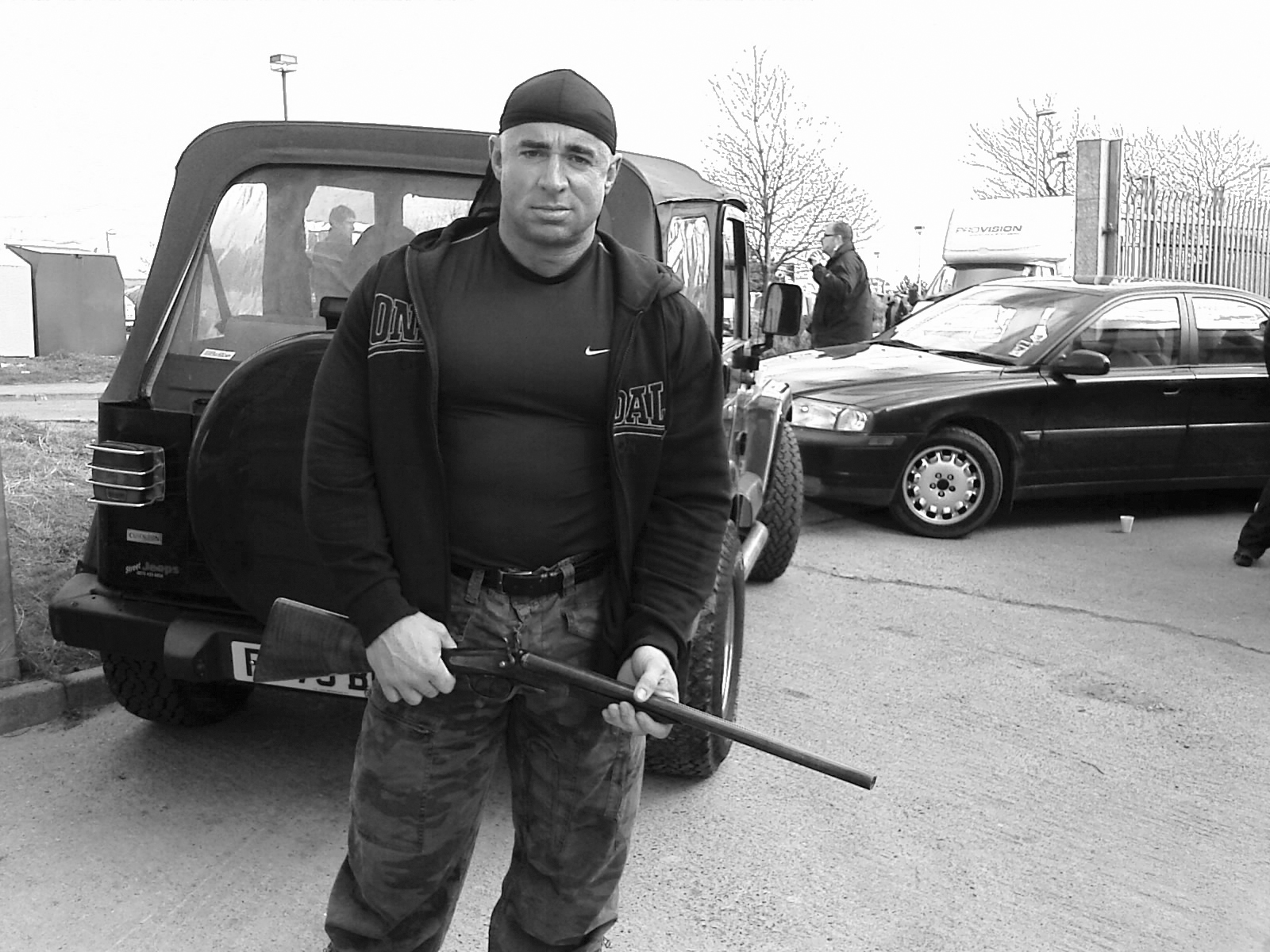 On the set of 'Freight' Feb 2009