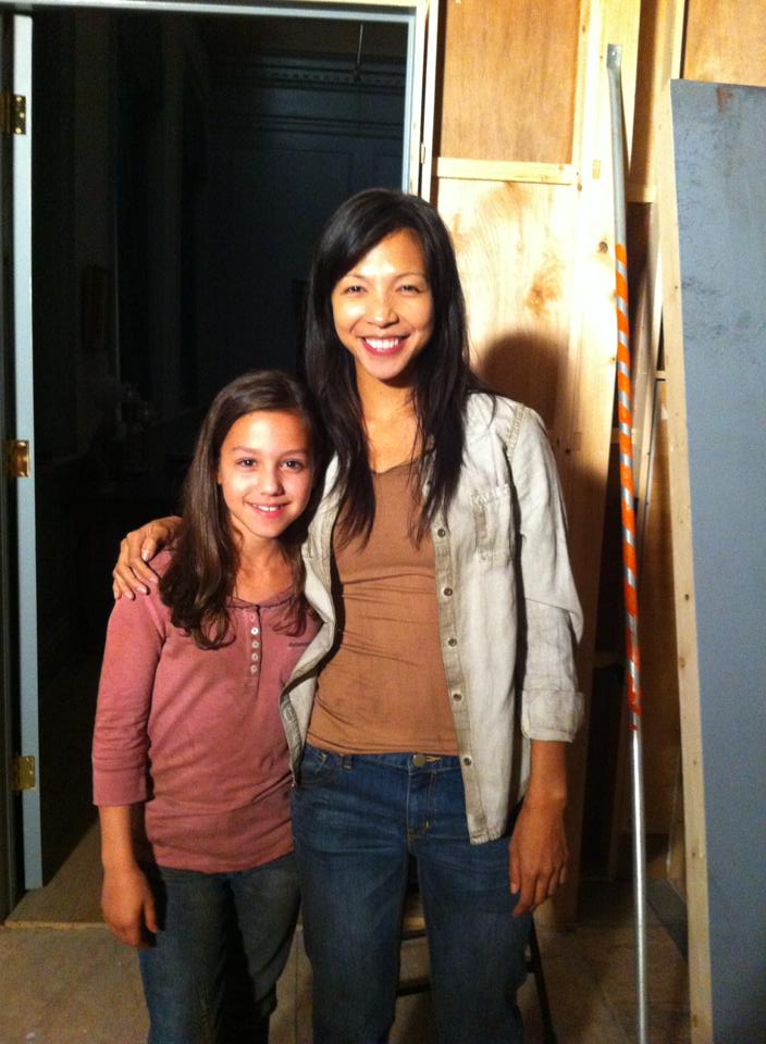 Victoria with Maureen Sebastian on NBC's Revolution