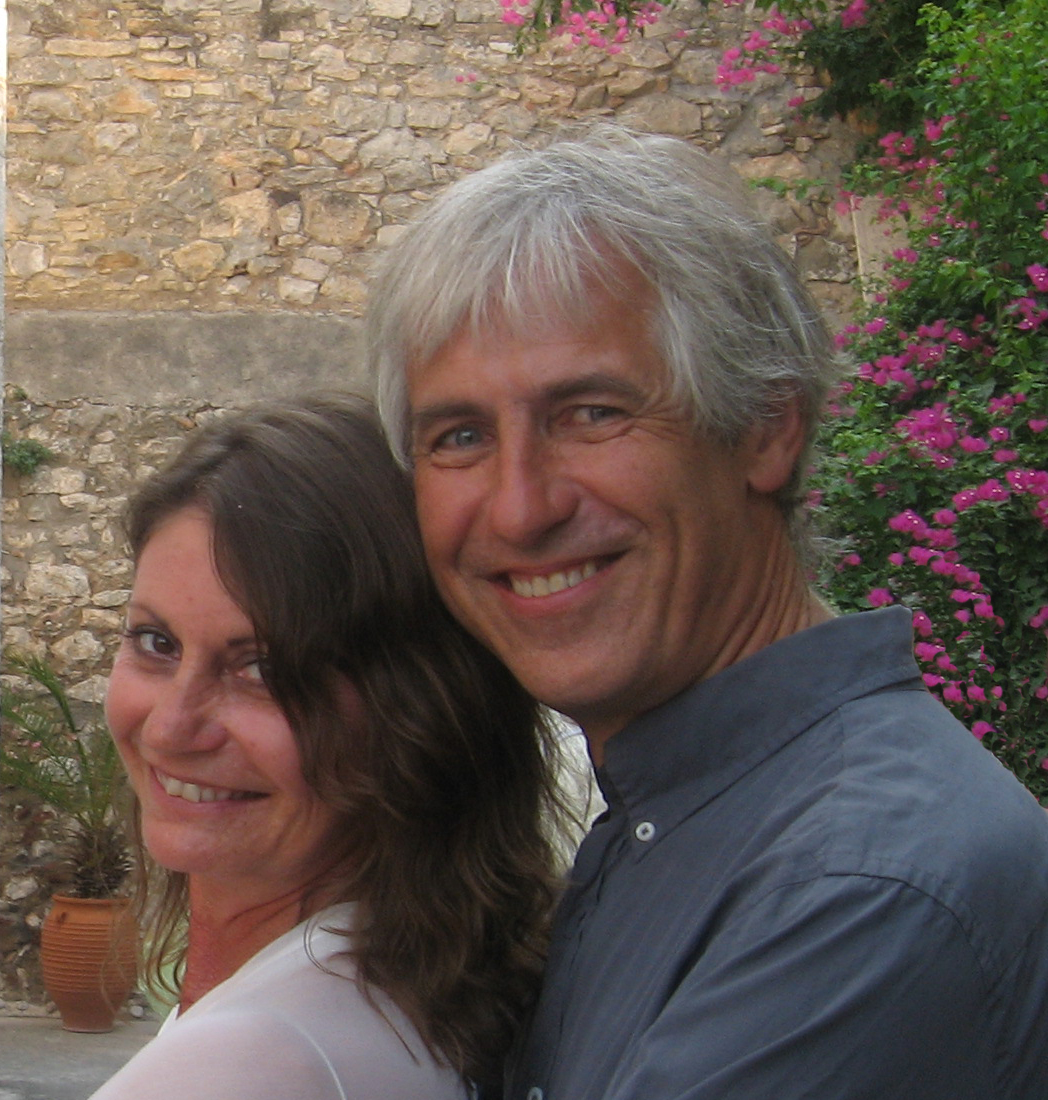 With husband, Robin Waterfield