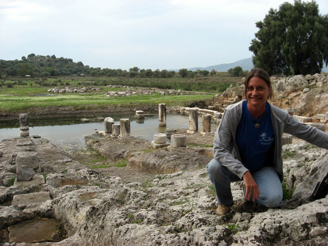 At Oeniades archaeological site in Greece.