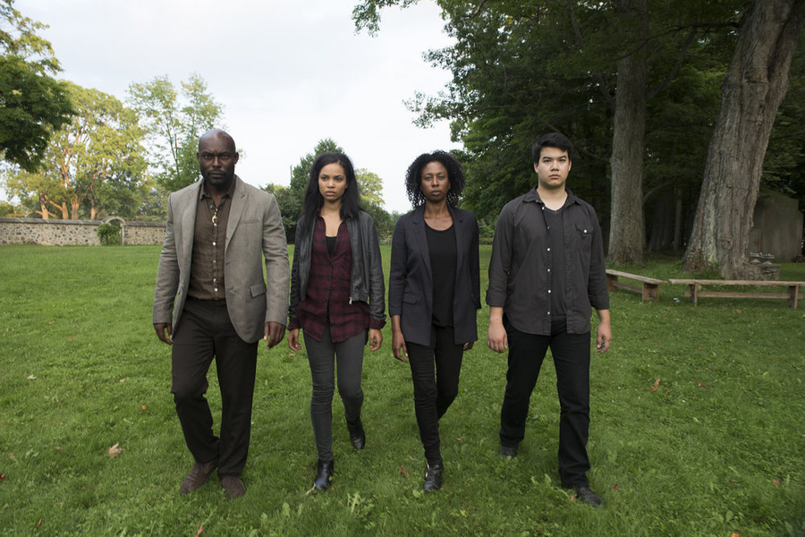 Still of Raven Dauda, Jimmy Jean-Louis, Timothy Lai and Nesta Cooper in Heroes Reborn (2015)