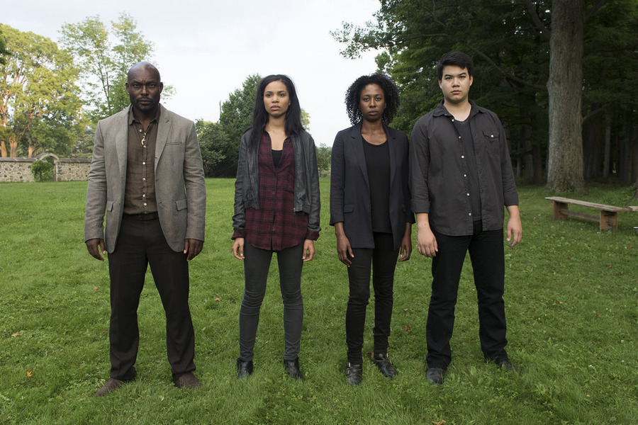 Still of Raven Dauda, Jimmy Jean-Louis, Timothy Lai and Nesta Cooper in Heroes Reborn (2015)