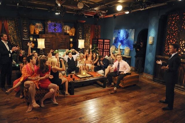 Still of Ryan Hoag, Ed Swiderski, Michael Stagliano, Sarah Newlon, Blakeley Jones, Rachel Truehart, Lindzi Cox, Jamie Otis, Tony Pieper, Chris Bukowski, Kalon McMahon, Donna Zitelli, Brittany Taltos and Erica Taltos in Bachelor Pad: Episode #3.1 (2012)