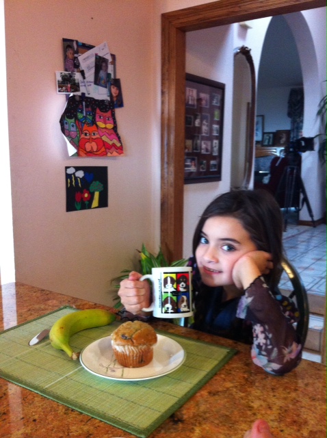 Zoey Diaz on the set of The Stray. Dog mug donated by Kristen Edwards of Hinterland Harmony Illustrations