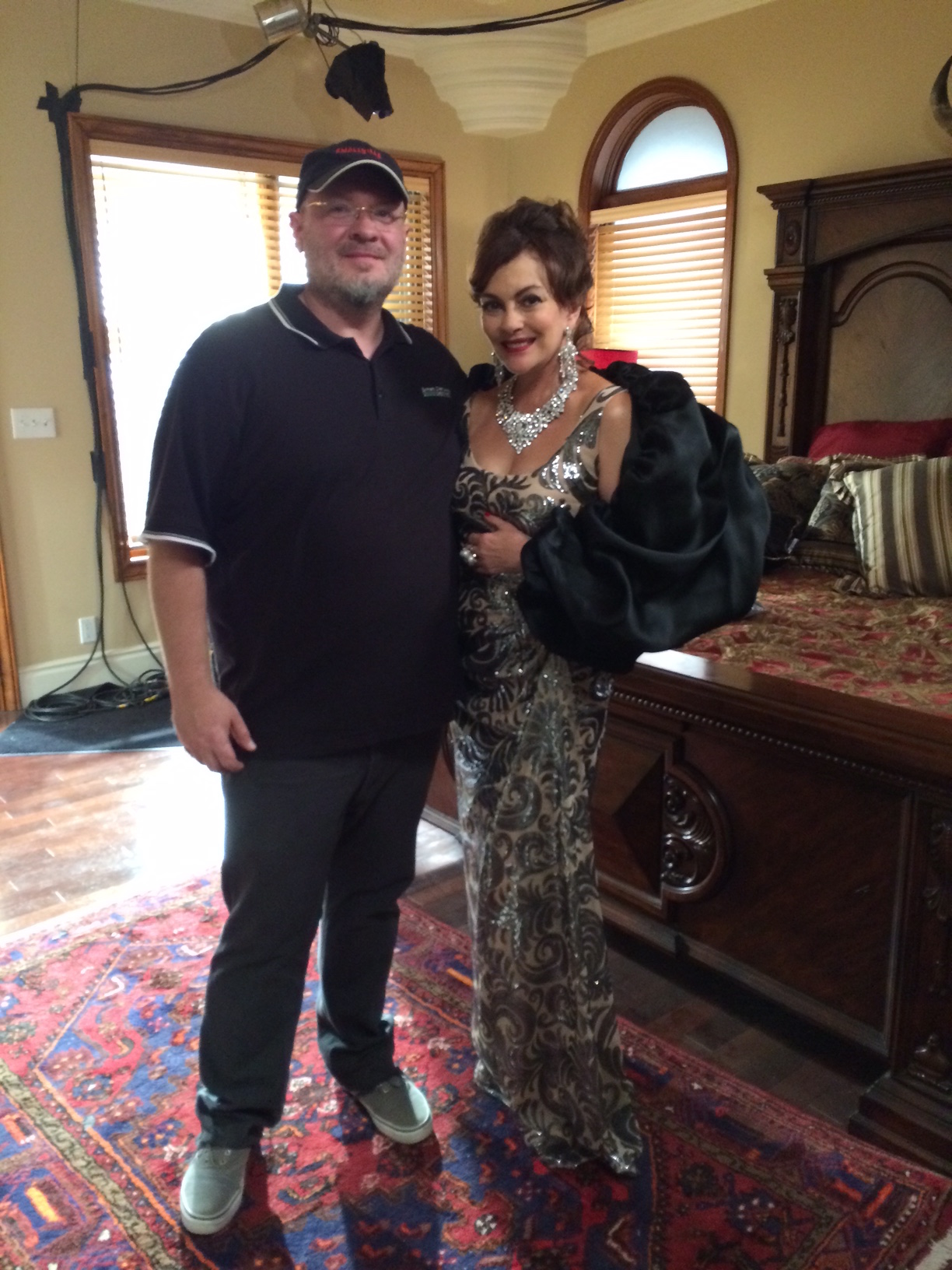 On set of Ana Maria in Novela Land with legendary telenovela star Lupita Ferrer.