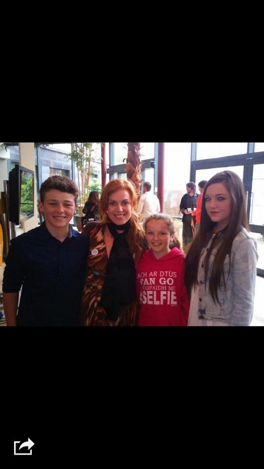 Cillian Hogan, Clelia Murphy, Saoirse Hogan and Chloe Gibson at the Irish Film and Television Academy Lunch at the 27th Galway Film Fleadh, 2015