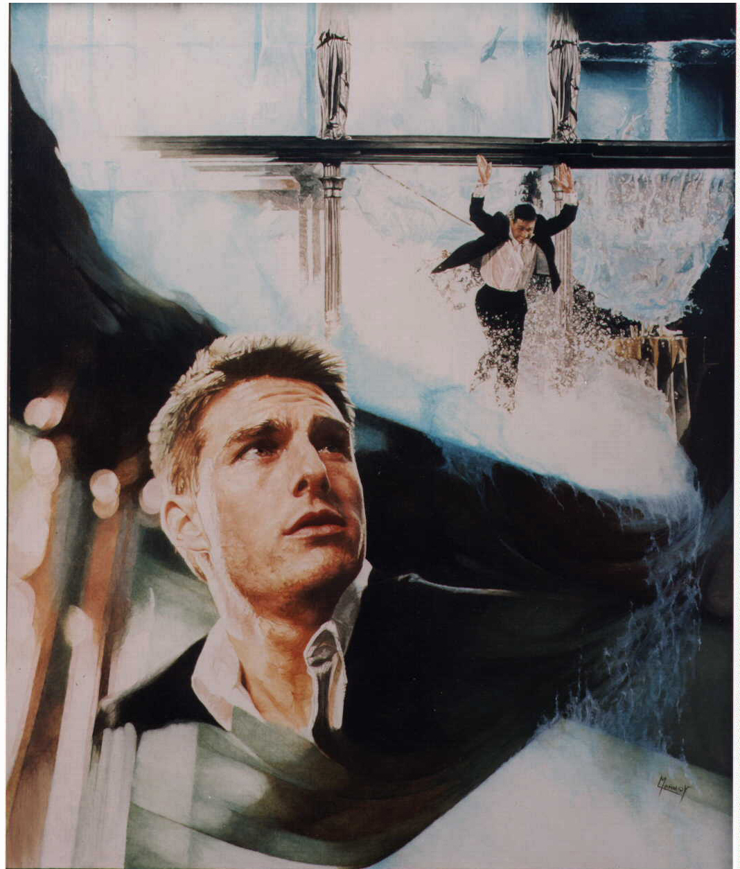 Mission : Impossible (movie poster) Hand painted in oil