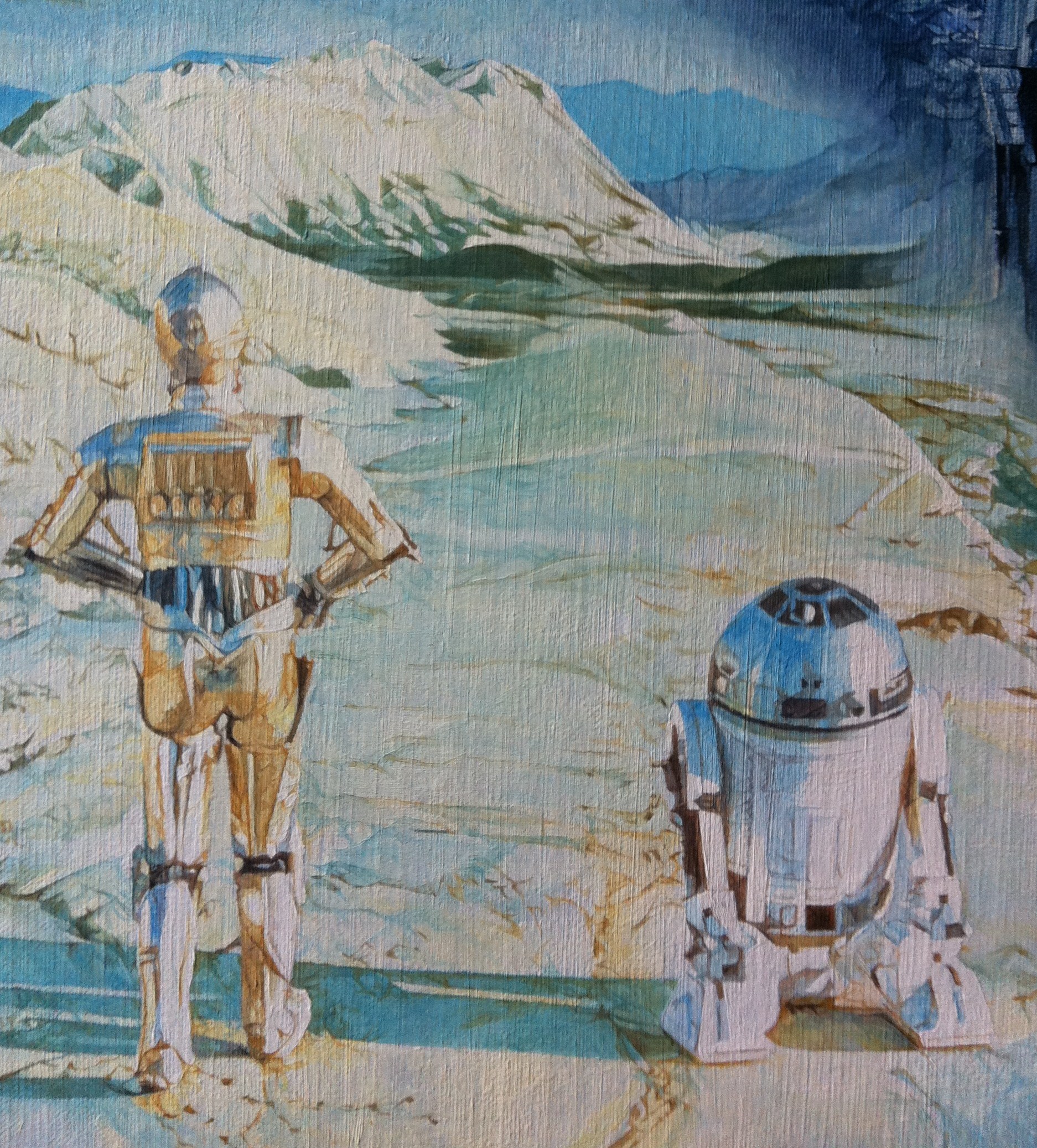 Star wars (in oil) close-up