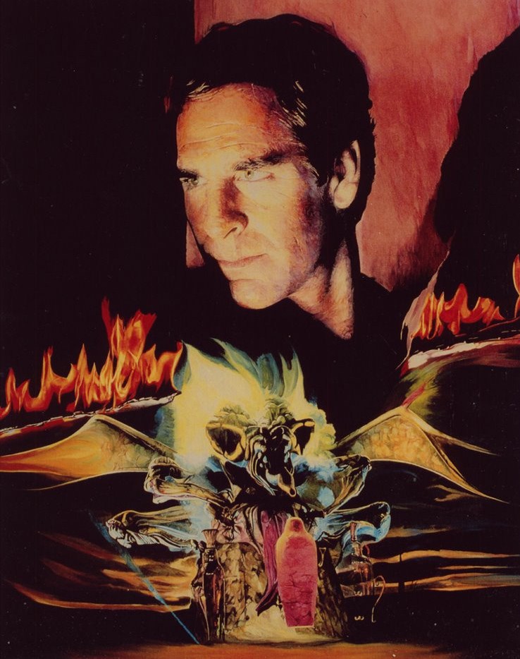 Lord of illusions poster (oil painting)1995 Directed by Clive Barker. With Scott Bakula, Kevin J. O'Connor, http://www.imdb.com/title/tt0113690/combined