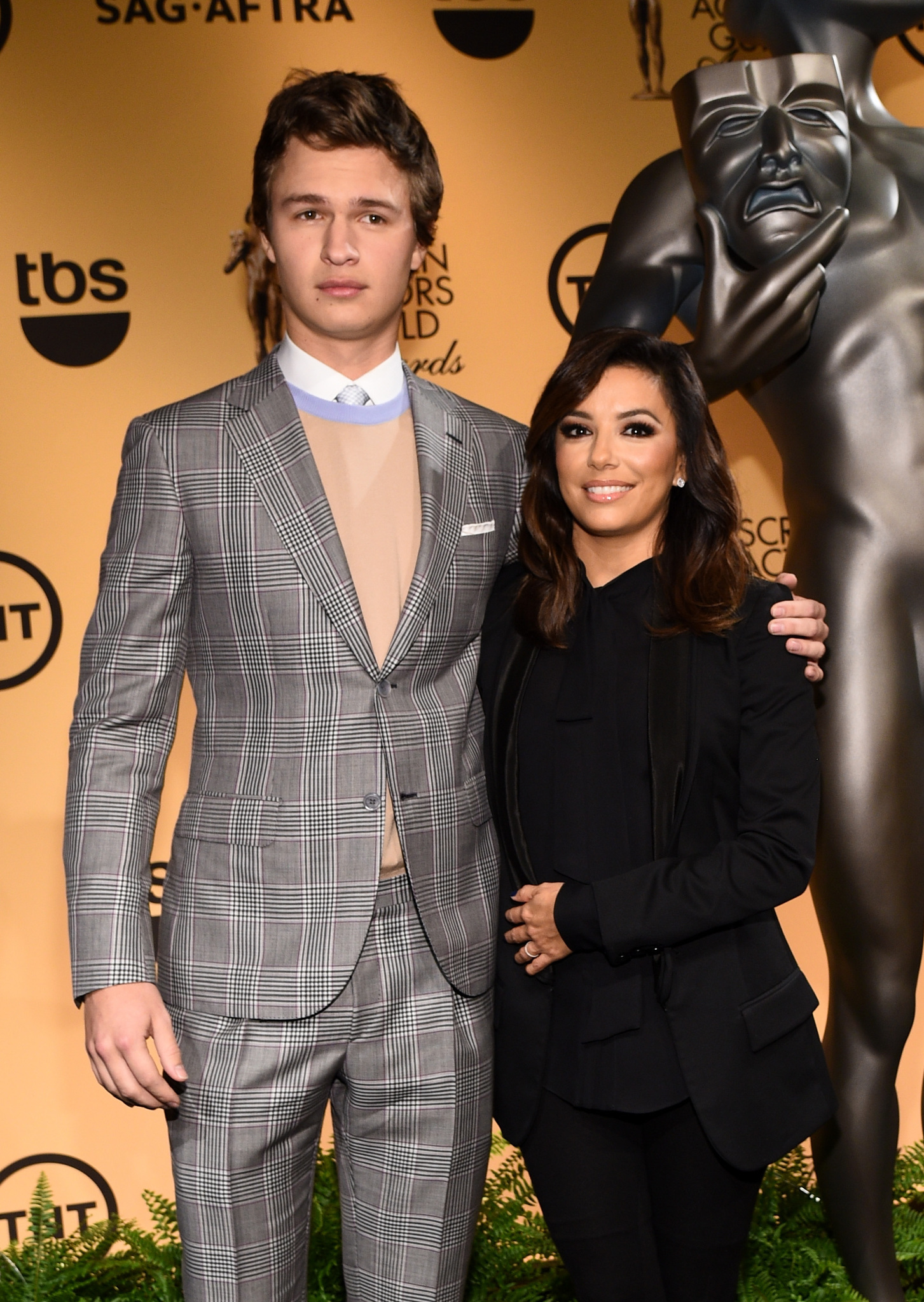 Eva Longoria and Ansel Elgort