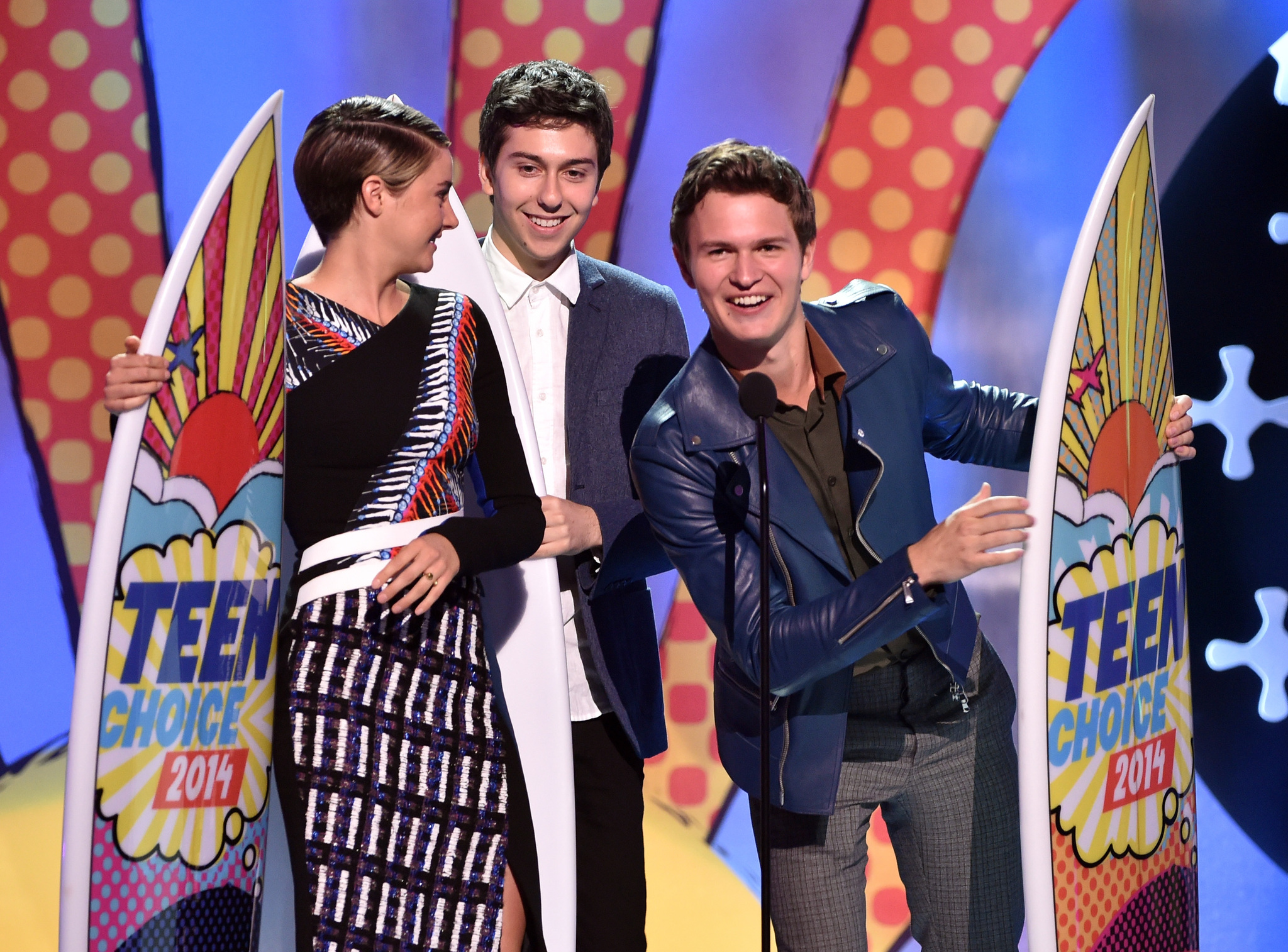 Shailene Woodley, Nat Wolff and Ansel Elgort