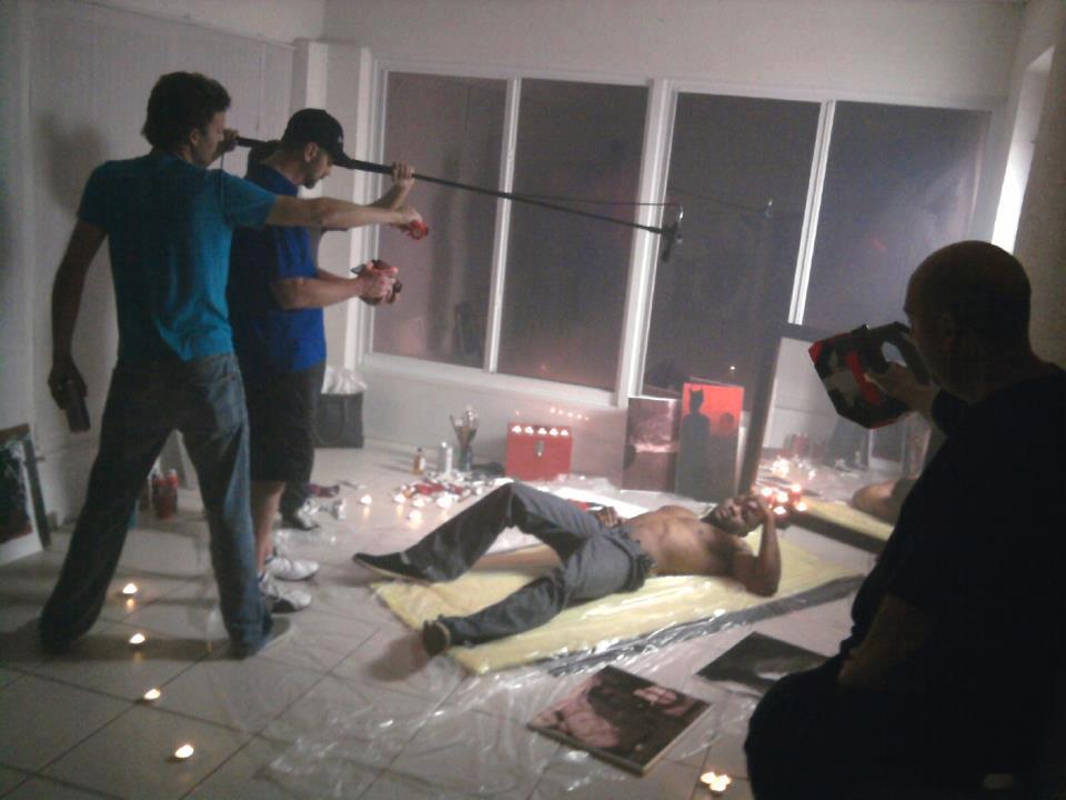 On set of Theatre of the Deranged II as Jeff
